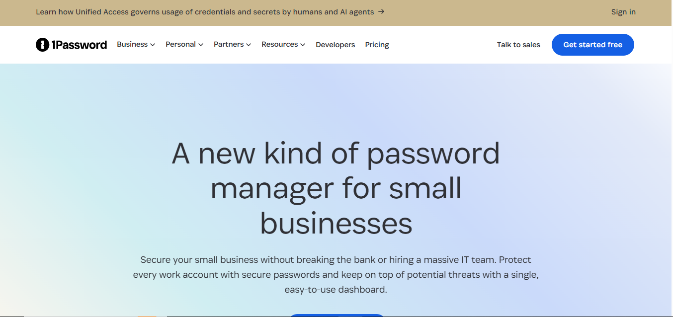 1Password Teams product screenshot