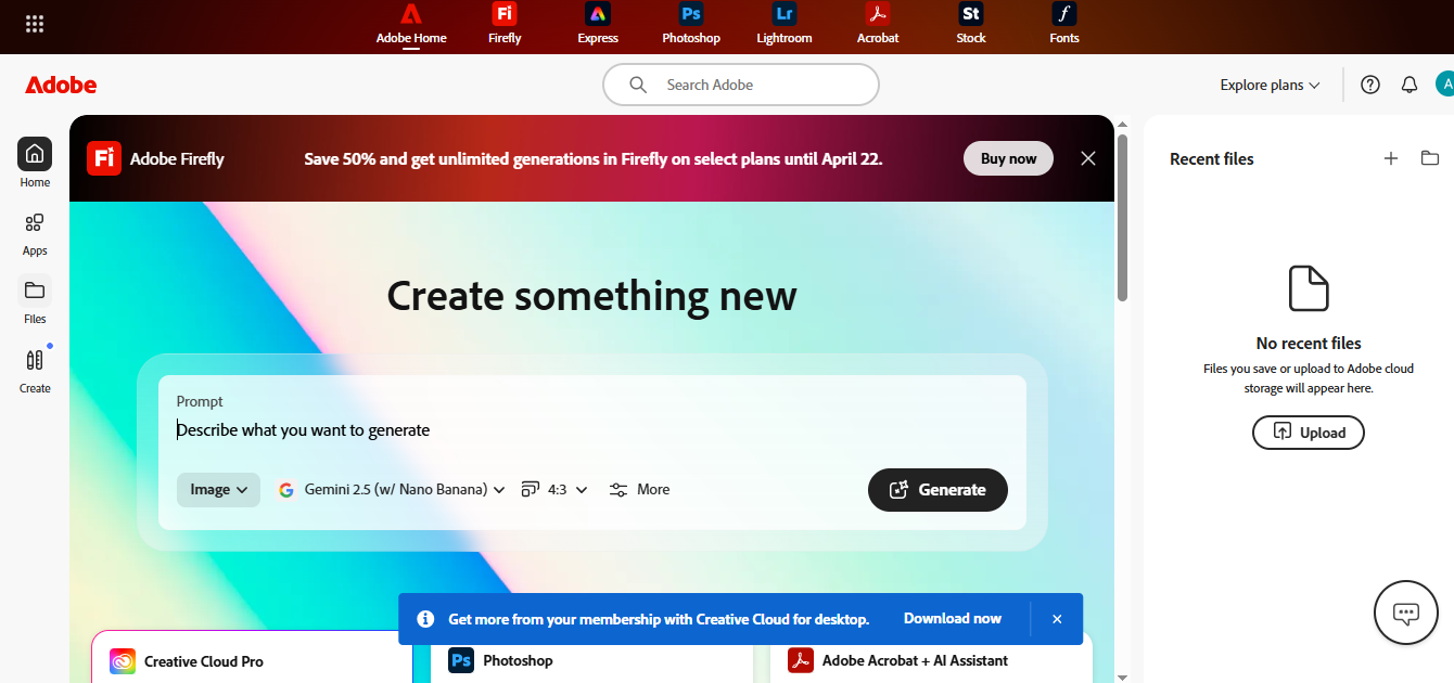 Adobe Firefly product screenshot