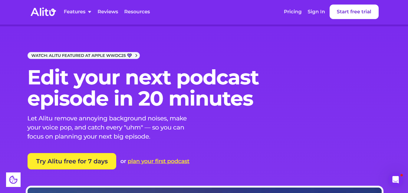 Alitu (AI) product screenshot