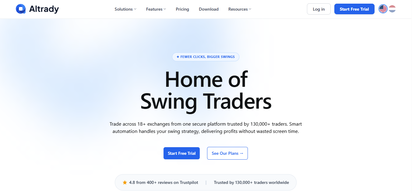Altrady product screenshot