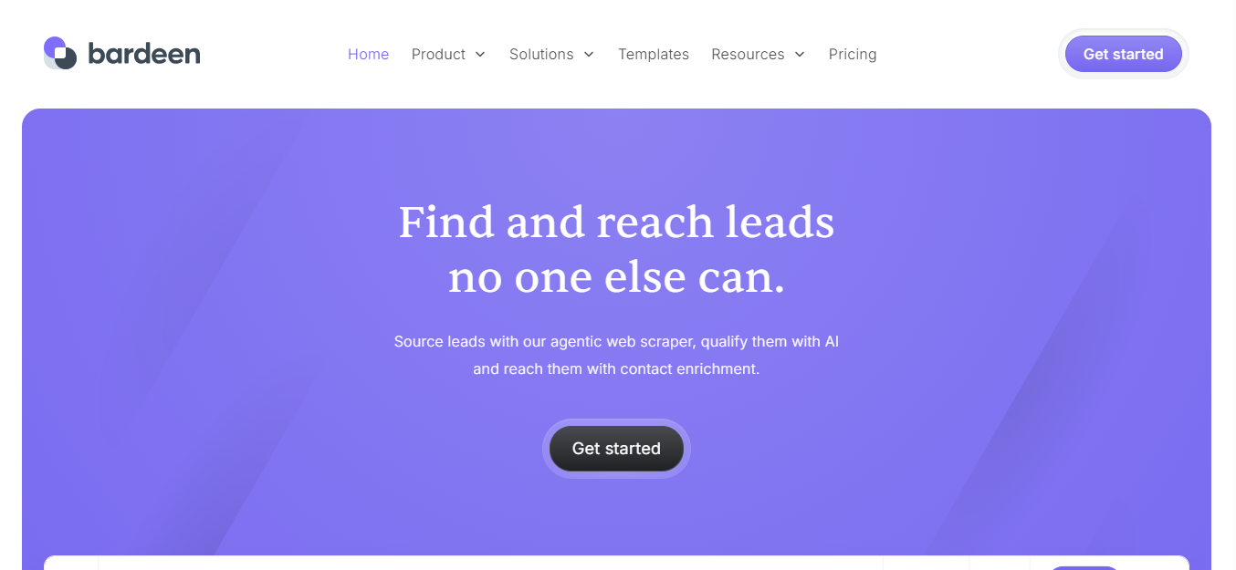 Bardeen (AI) product screenshot