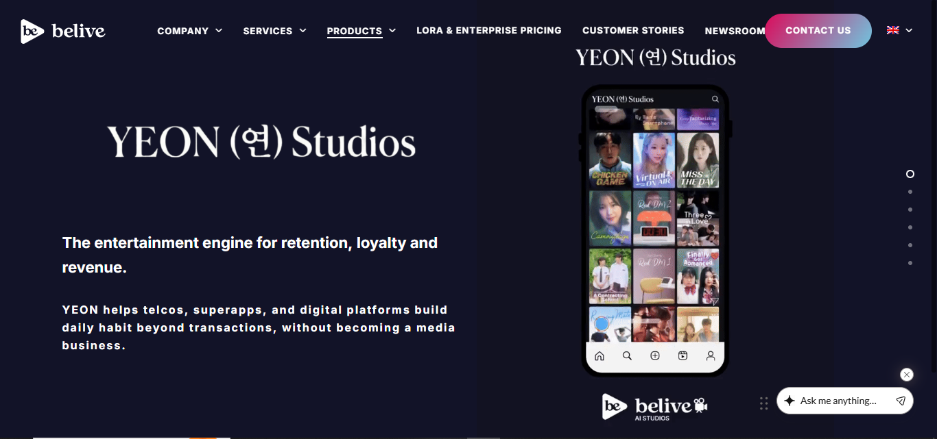 Belive product screenshot