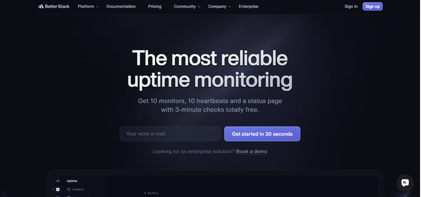Better Uptime product screenshot