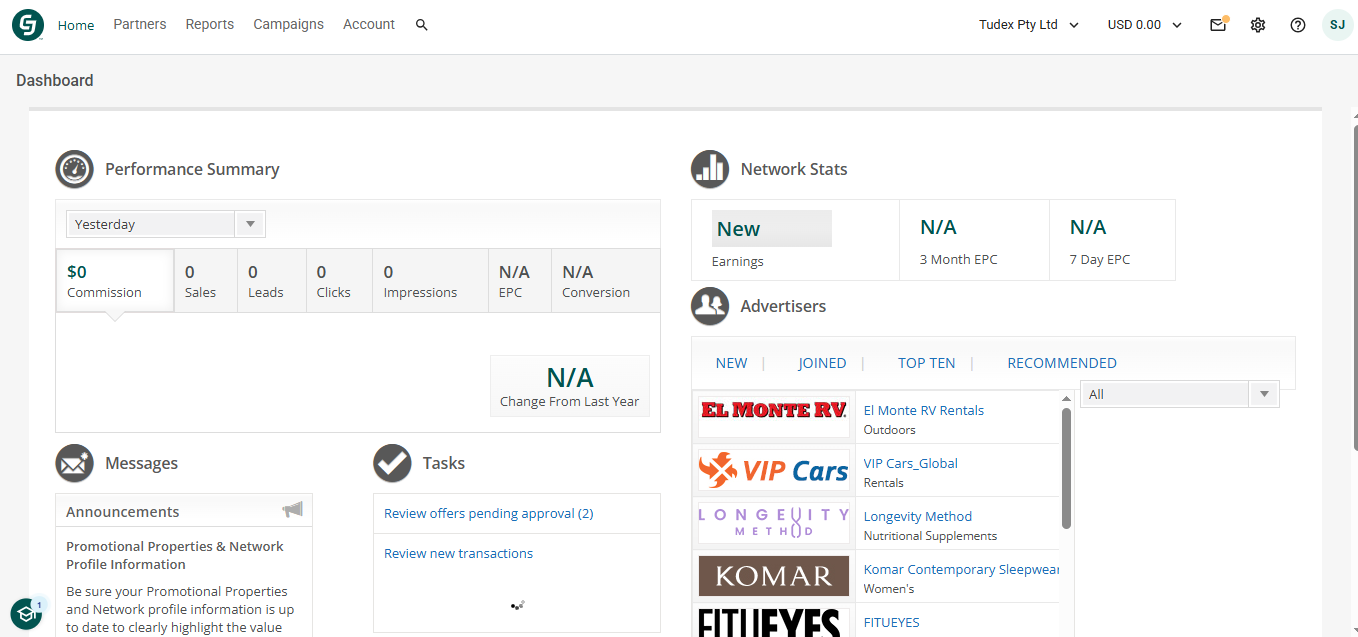 CJ Affiliate product screenshot