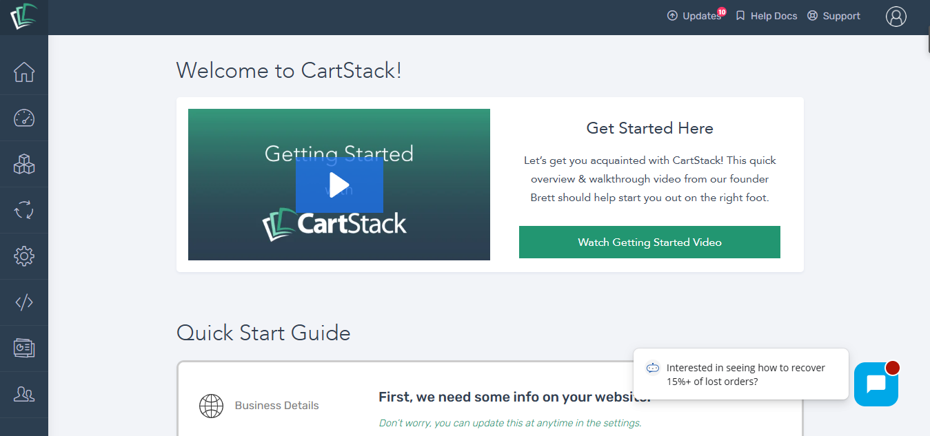CartStack (AI) product screenshot