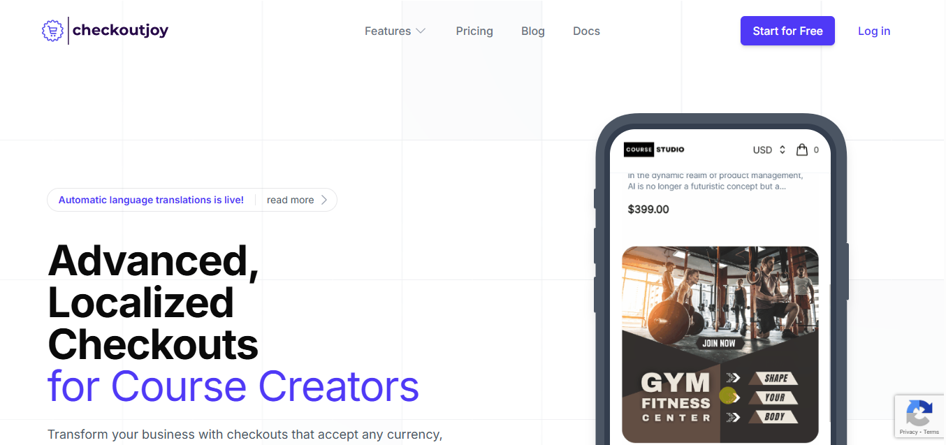 CheckoutJoy product screenshot