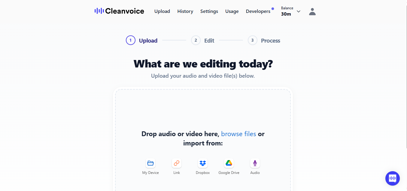 Cleanvoice AI product screenshot