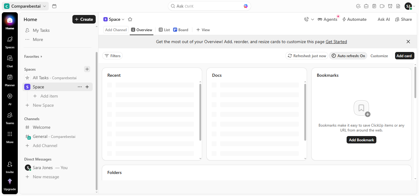 ClickUp (AI) product screenshot