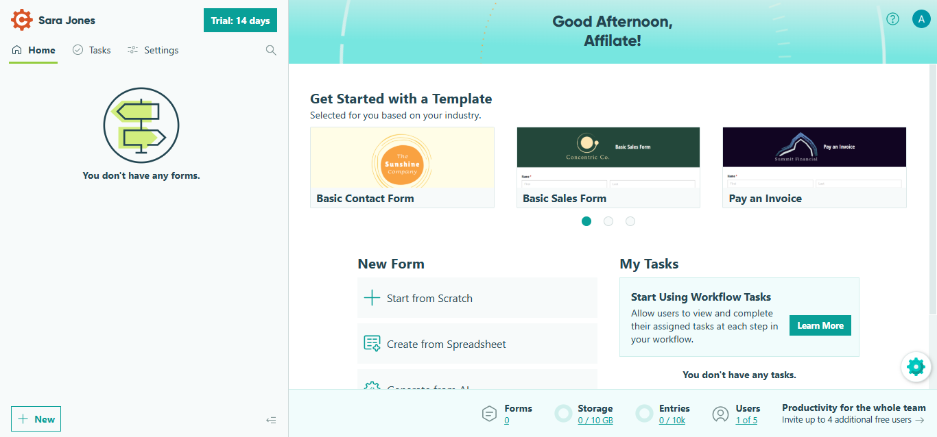Cognito Forms (AI) product screenshot