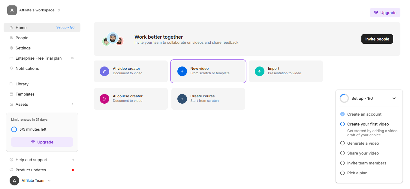 Colossyan (AI) product screenshot
