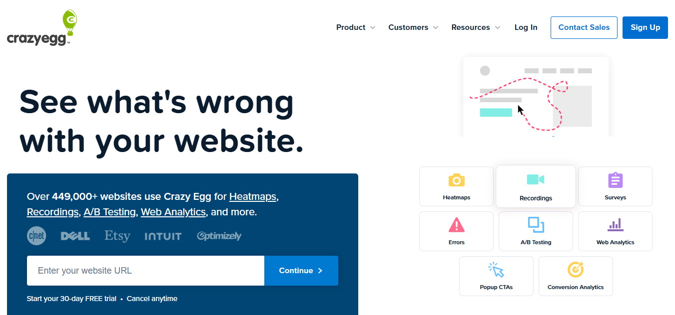 Crazy Egg (AI) product screenshot