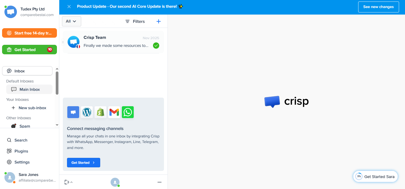 Crisp Chat product screenshot