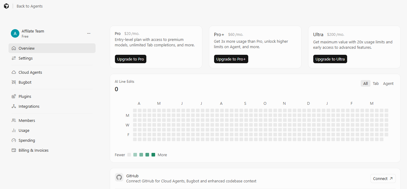 Cursor product screenshot