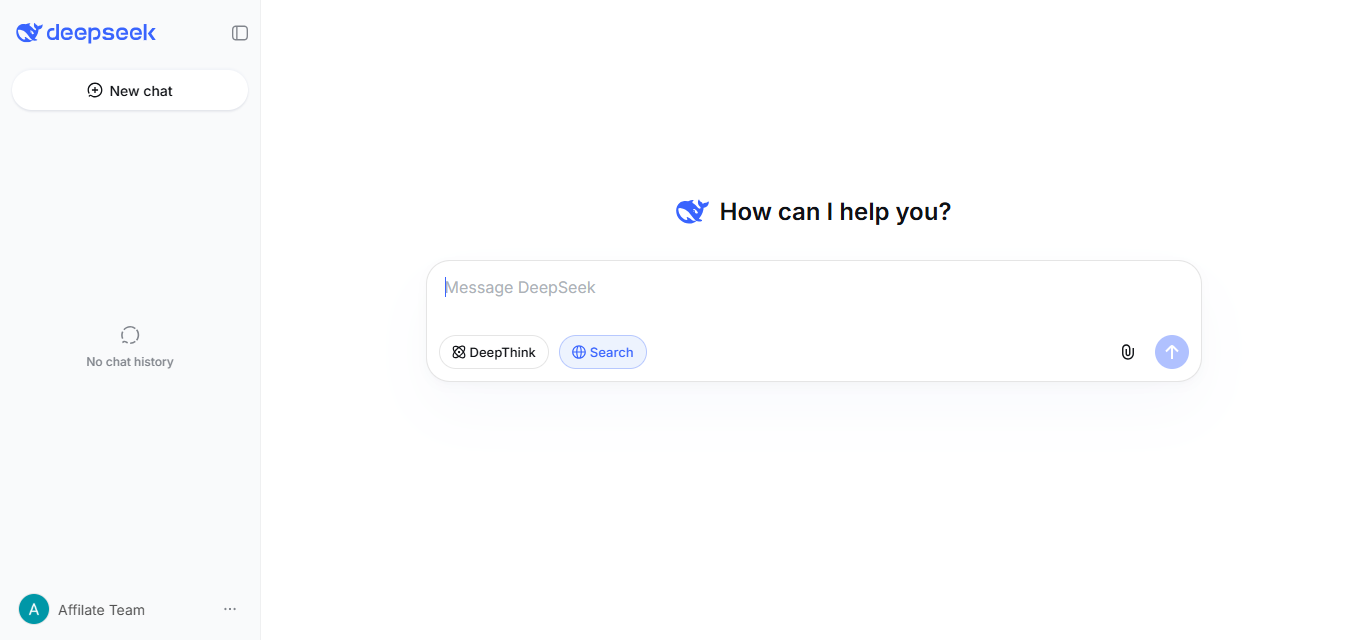 DeepSeek product screenshot