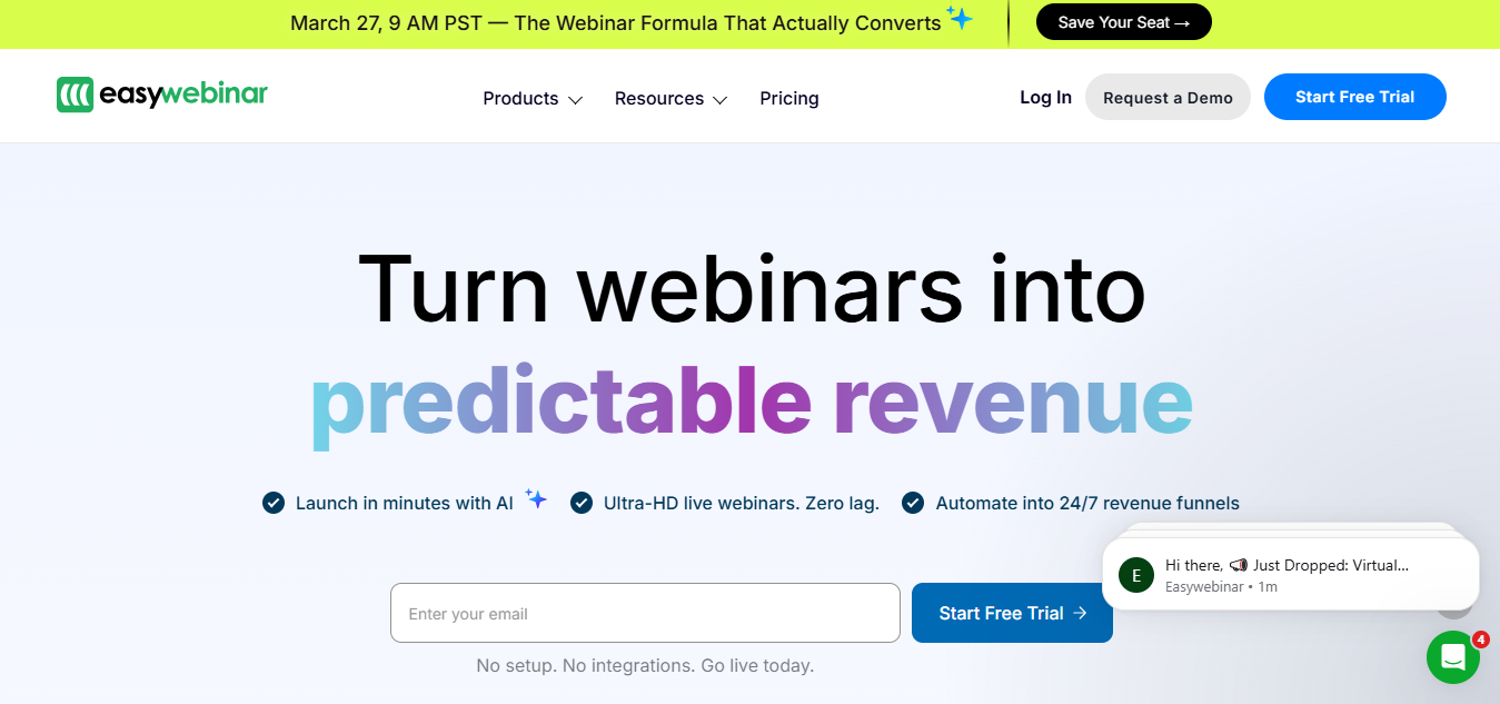 EasyWebinar product screenshot