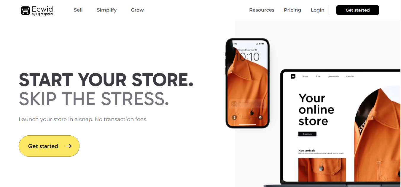 Ecwid by Lightspeed product screenshot