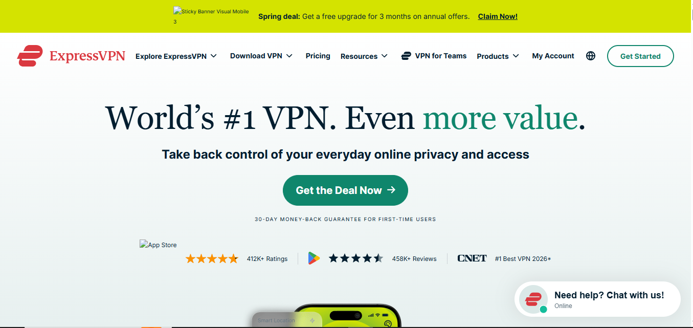 ExpressVPN product screenshot