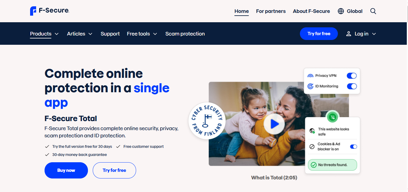 F-Secure Total product screenshot
