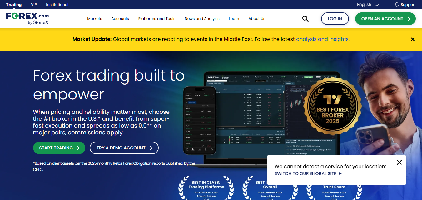FOREX.com product screenshot