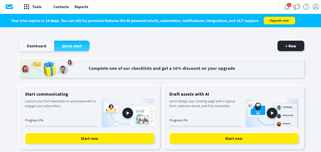 GetResponse (AI) product screenshot