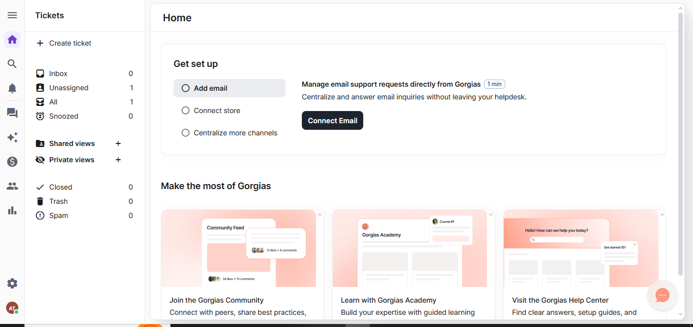 Gorgias product screenshot
