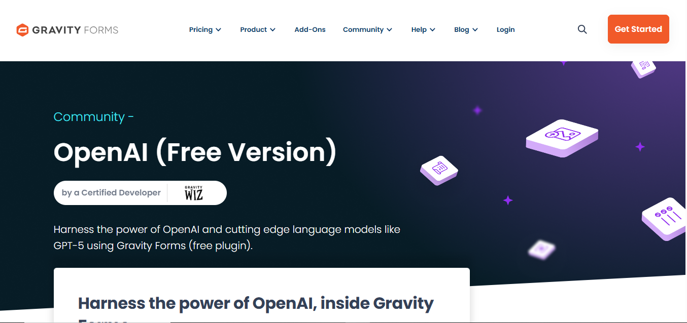 Gravity Forms (AI) product screenshot