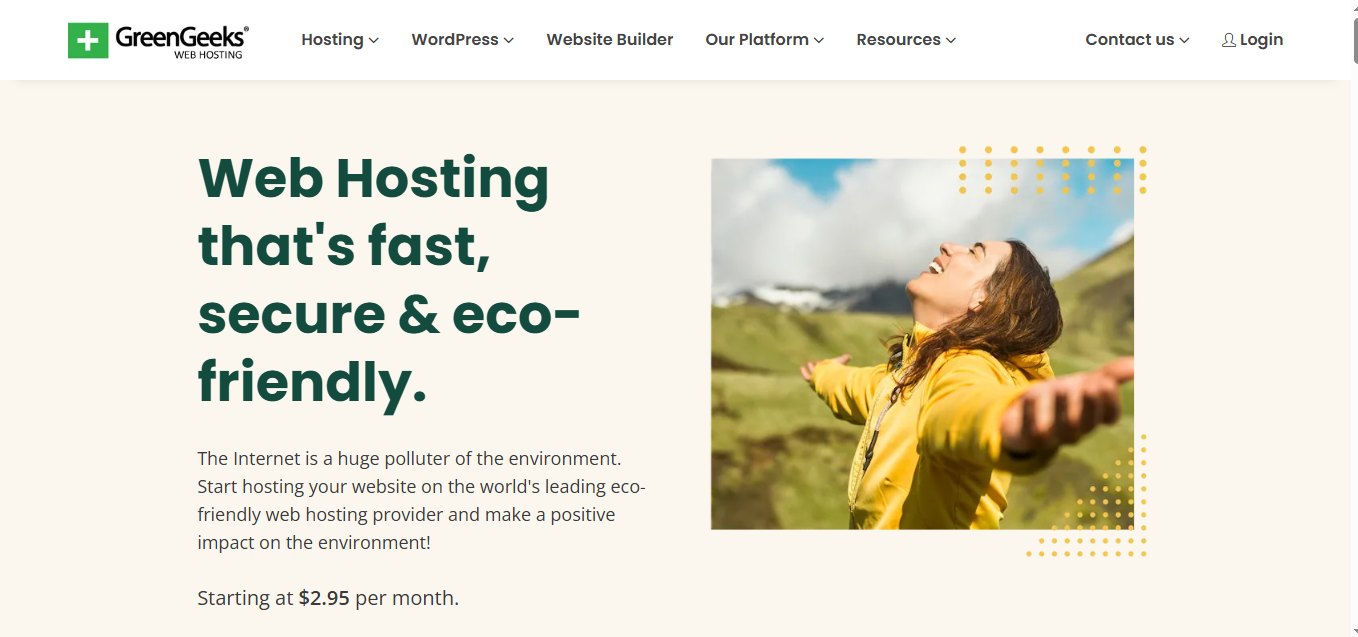 GreenGeeks product screenshot