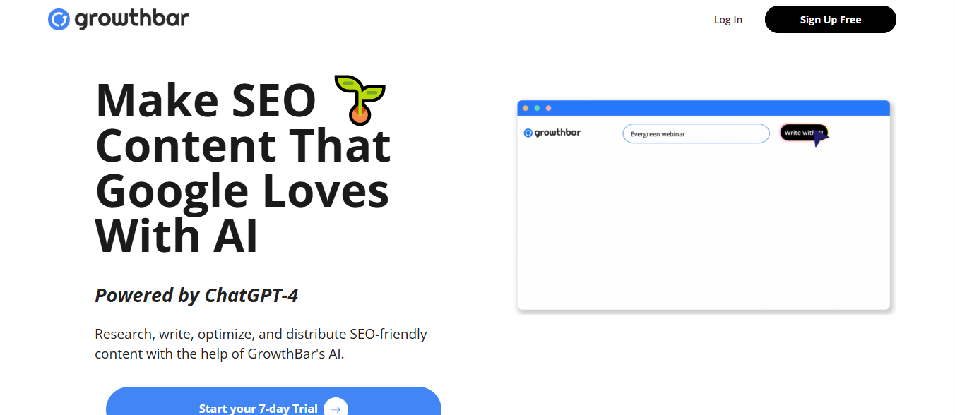 GrowthBar product screenshot