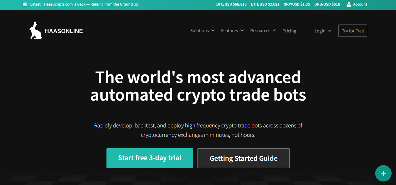 HaasOnline product screenshot
