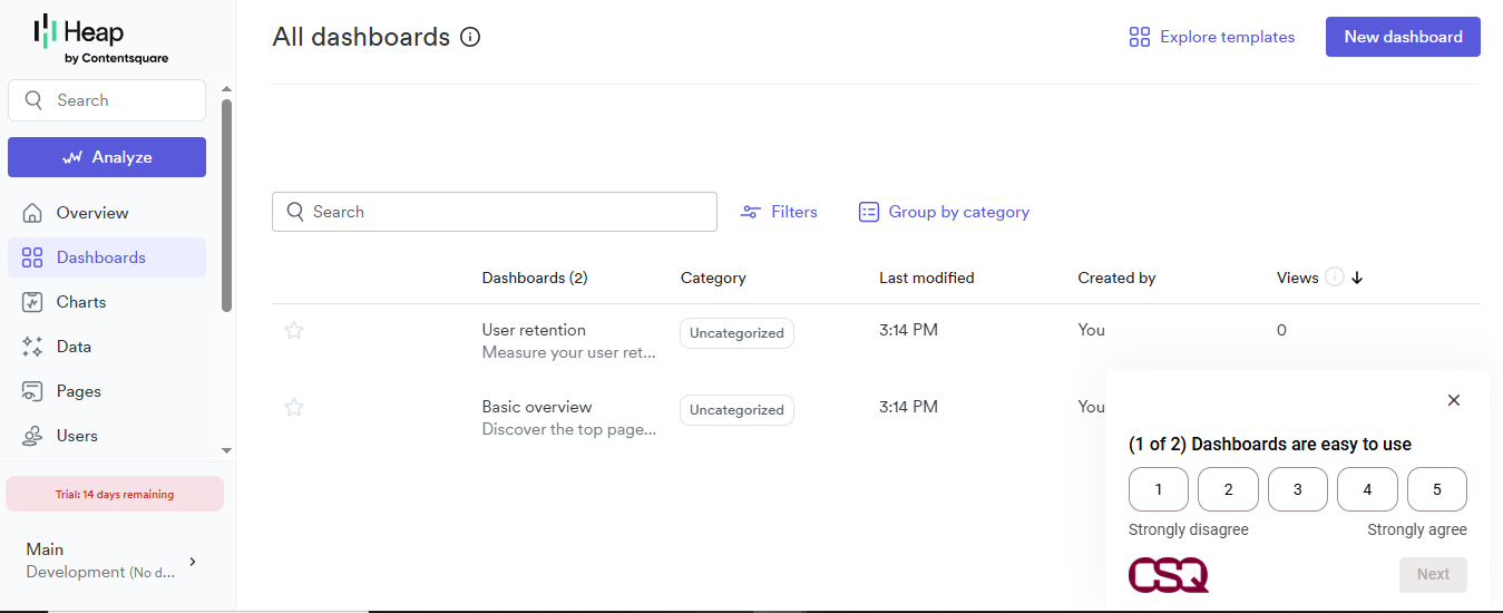 Heap (AI) product screenshot