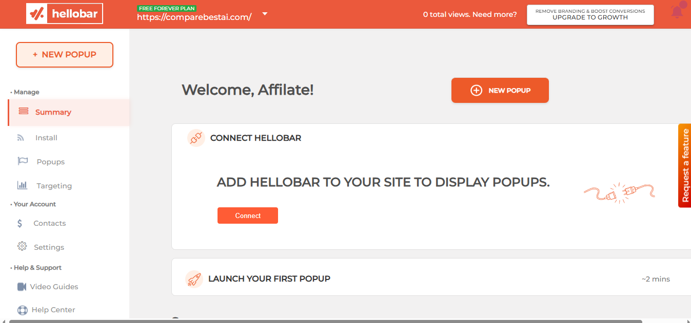 Hellobar (AI) product screenshot