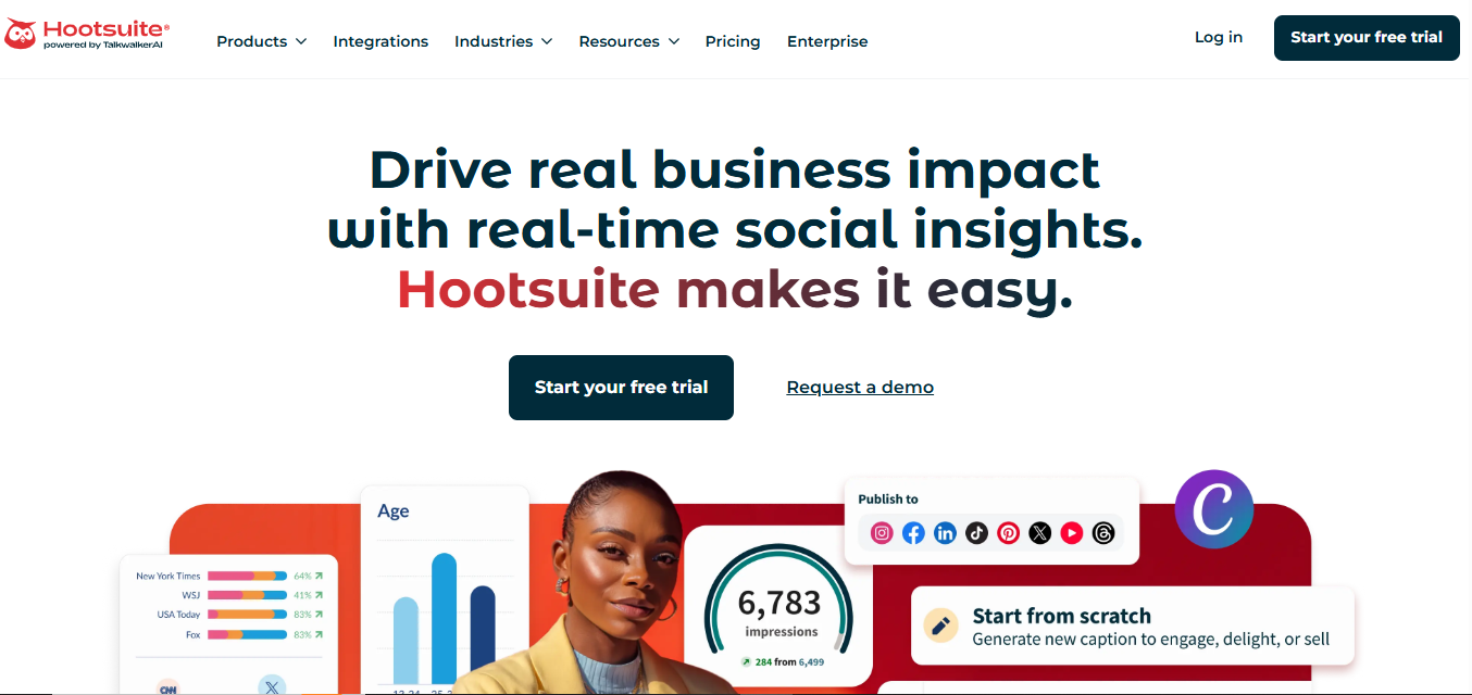 Hootsuite product screenshot
