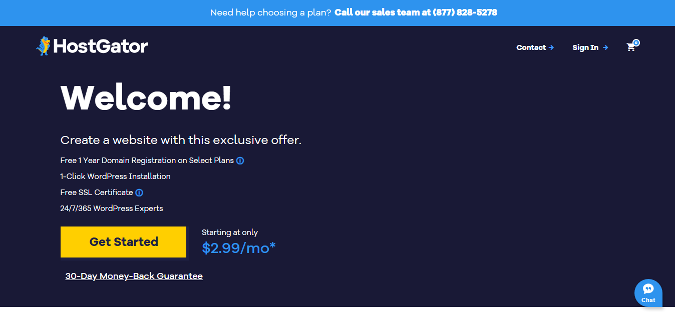 HostGator product screenshot