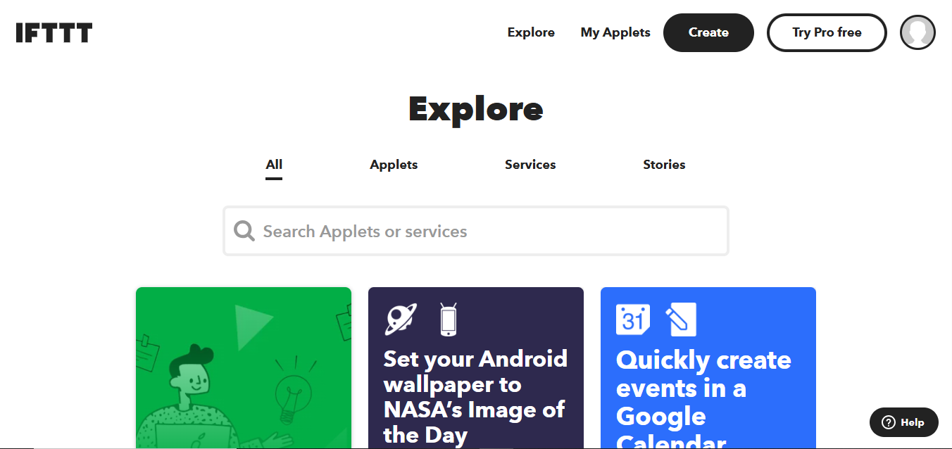 IFTTT (AI) product screenshot