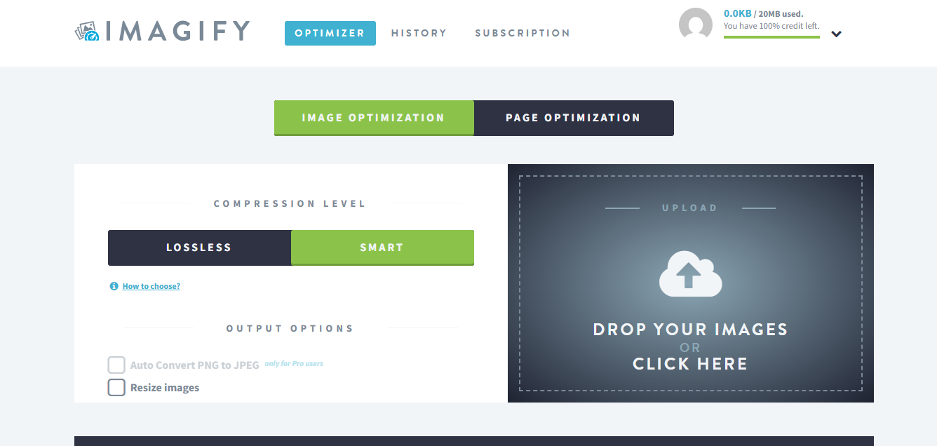 Imagify product screenshot