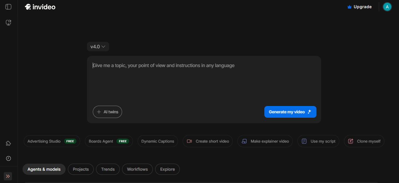 InVideo product screenshot