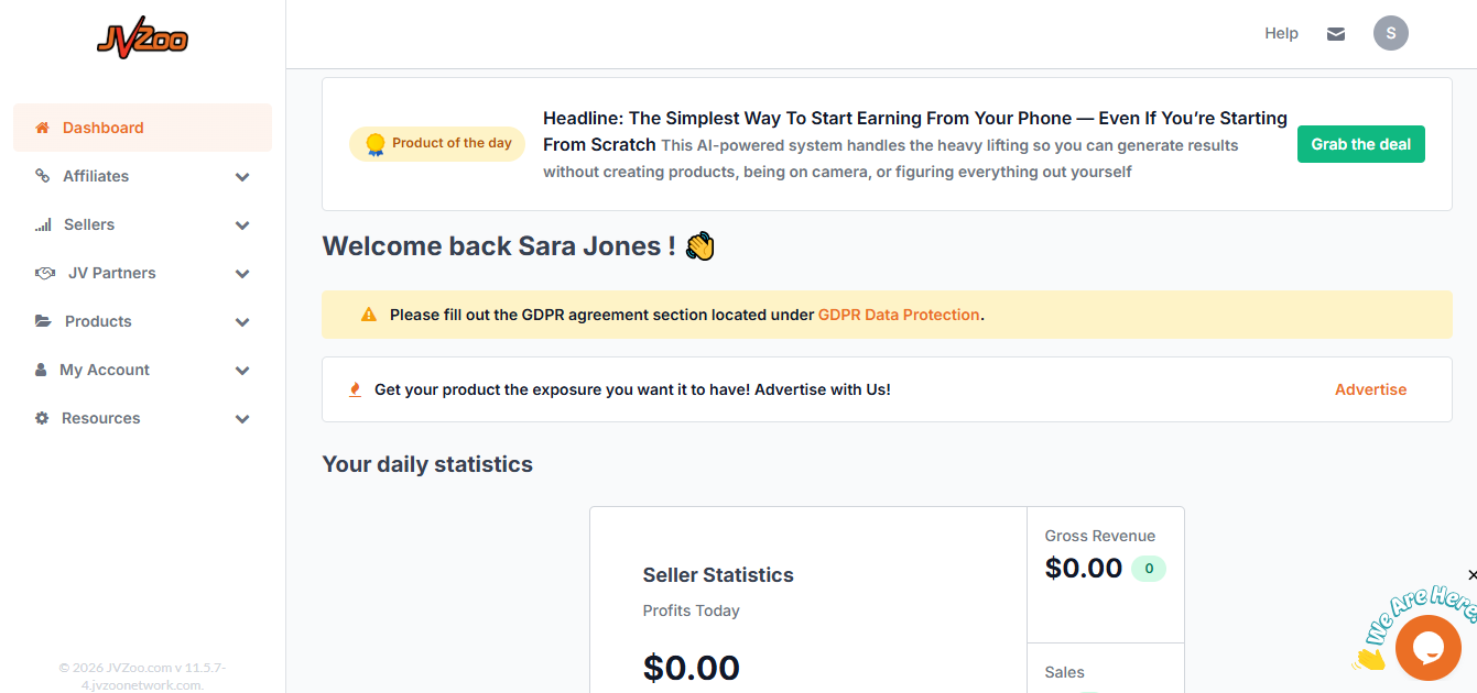 JVZoo product screenshot