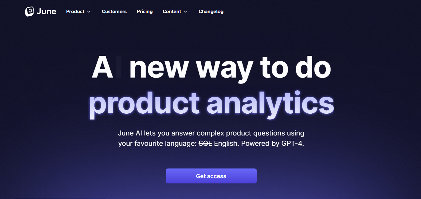 June.so (AI) product screenshot