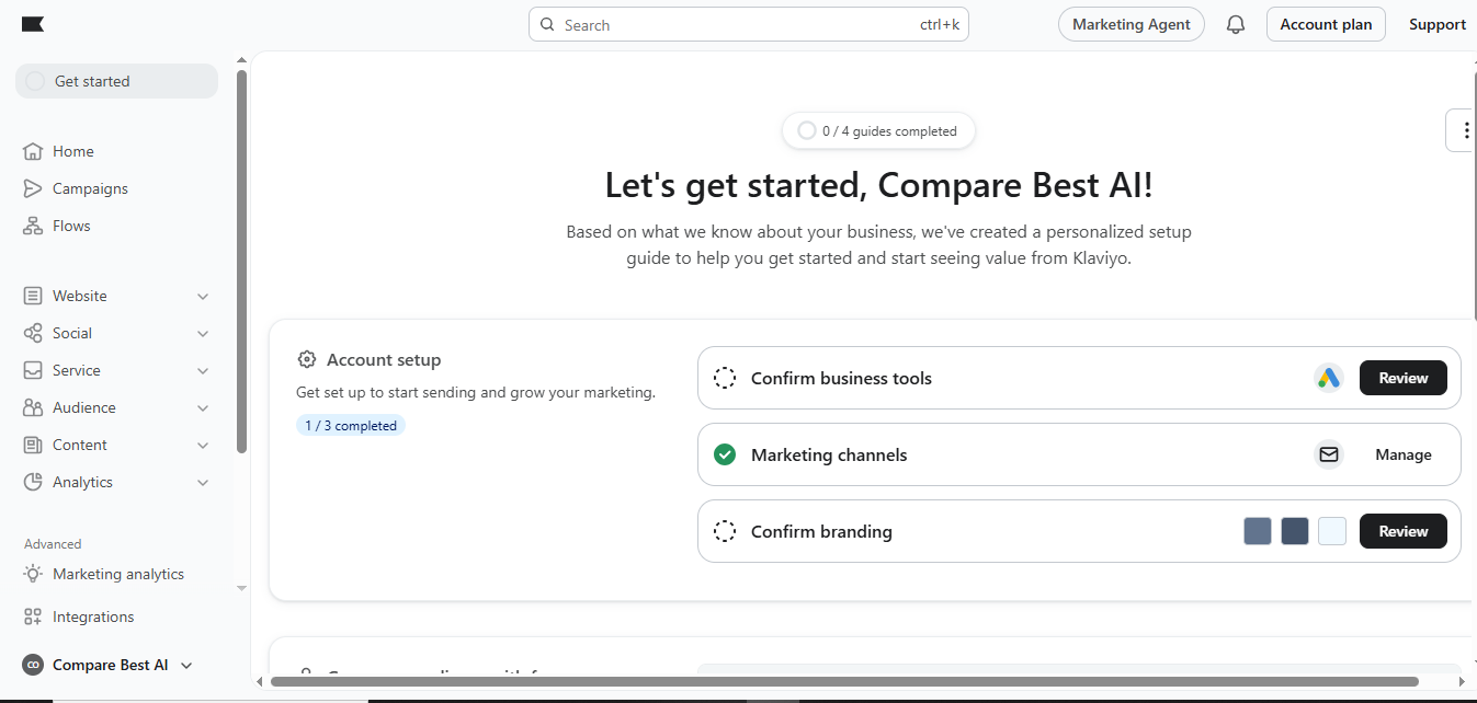 Klaviyo (AI) product screenshot