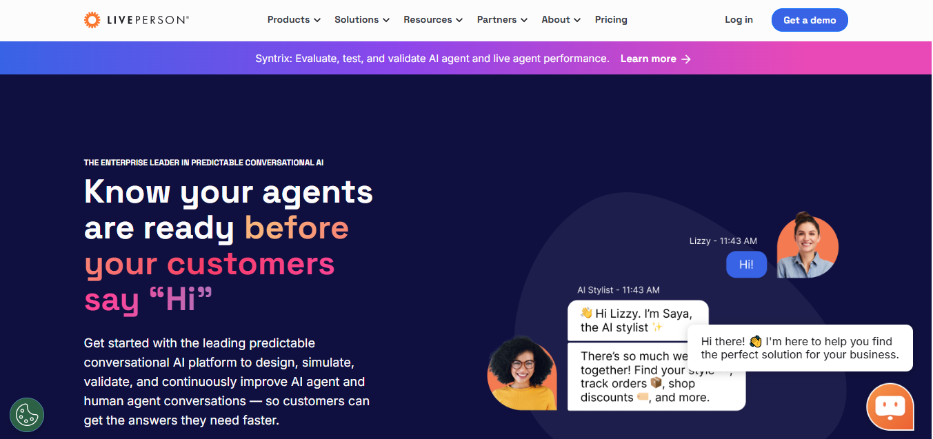 LivePerson (AI) product screenshot