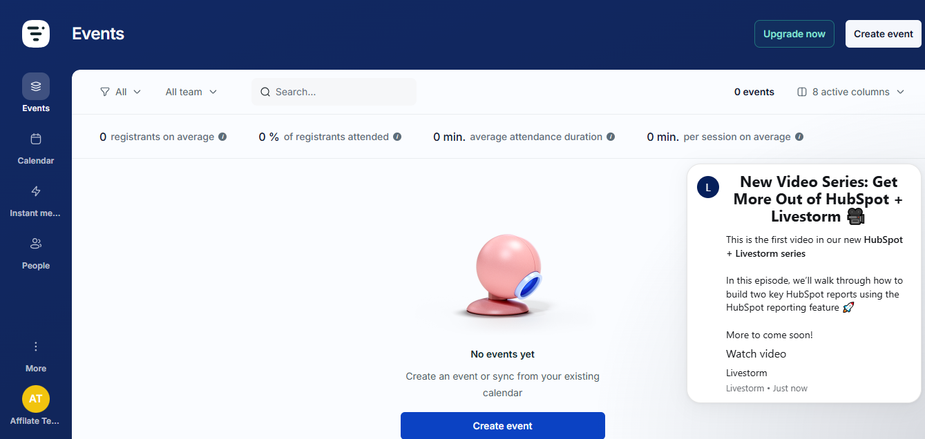Livestorm product screenshot