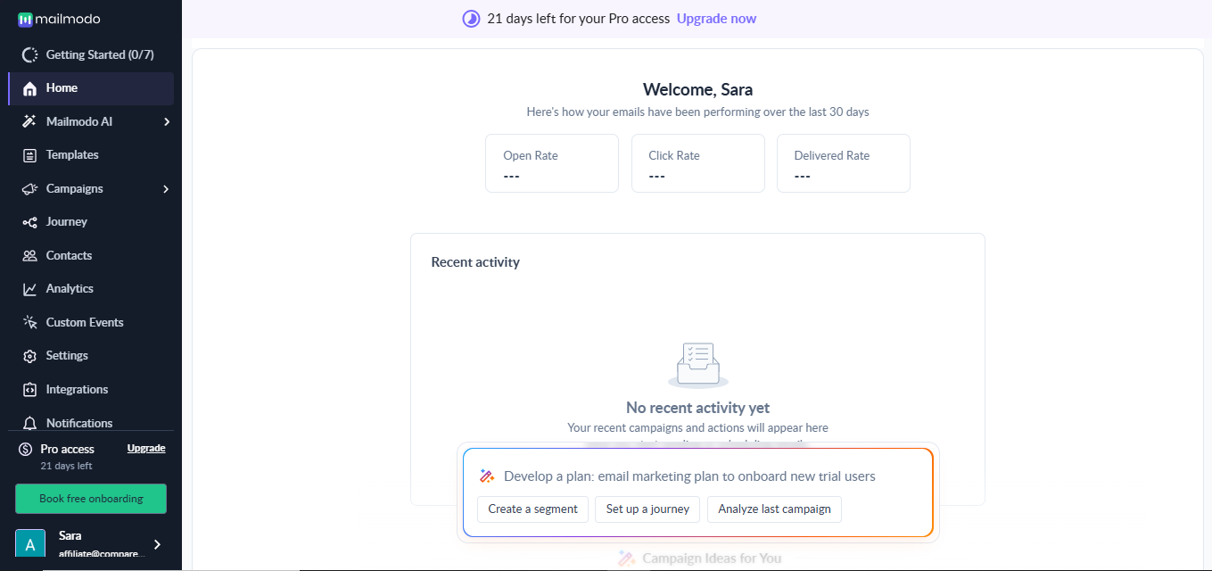 Mailmodo (AI) product screenshot