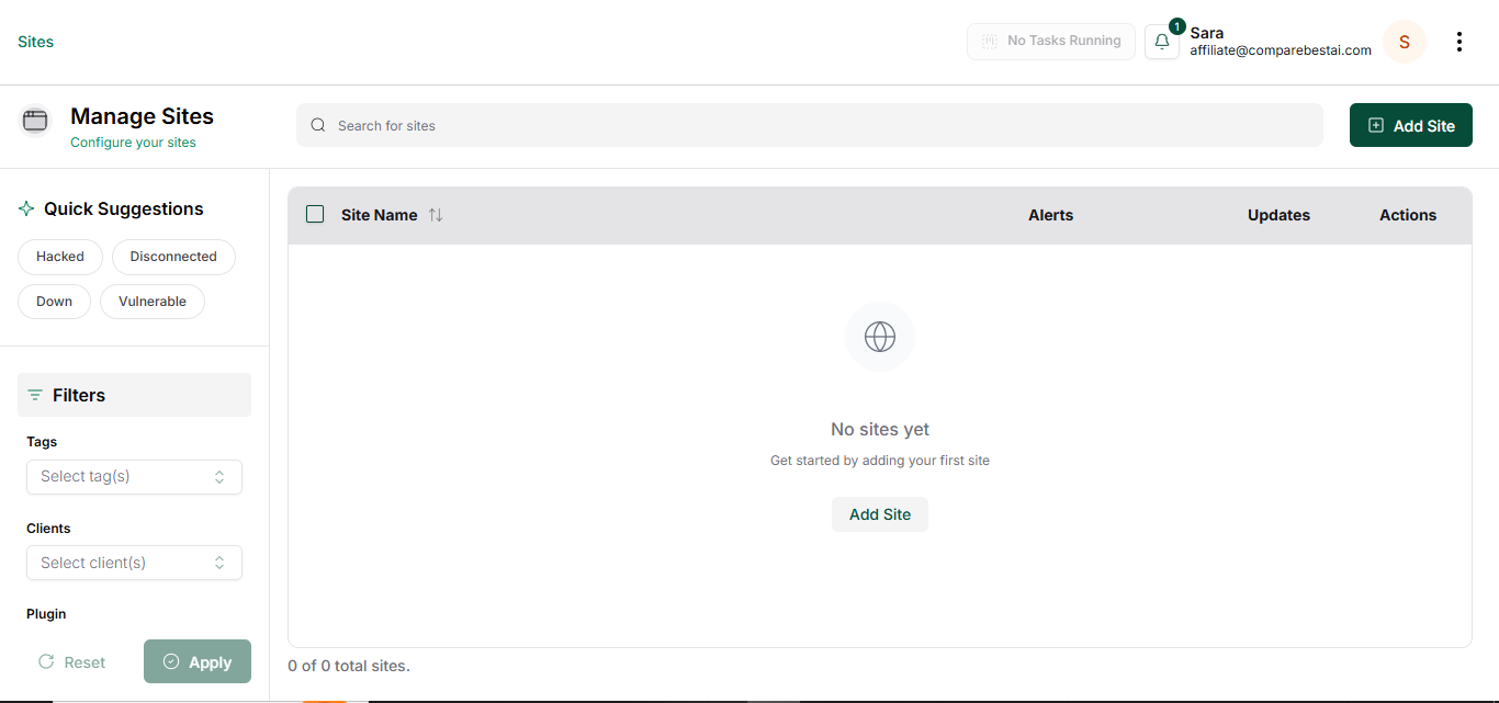 MalCare product screenshot