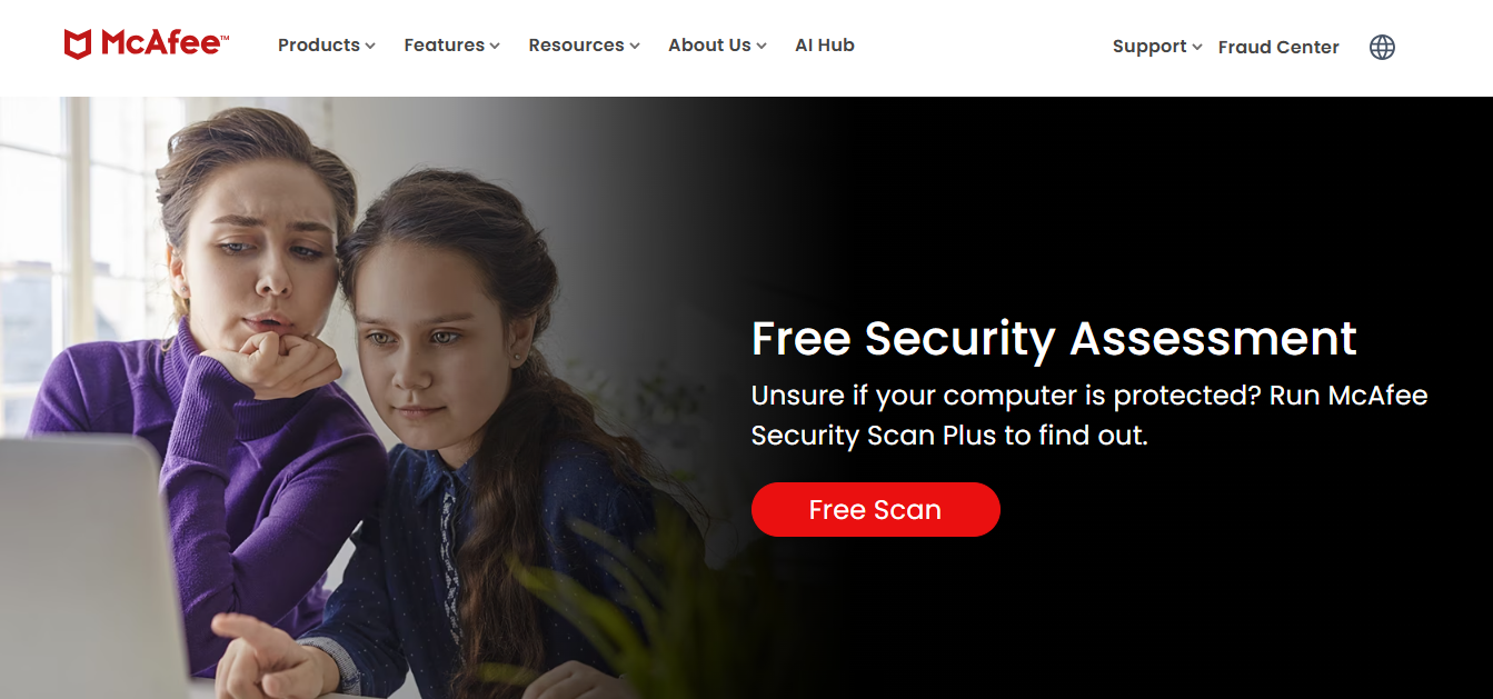 McAfee Total Protection product screenshot