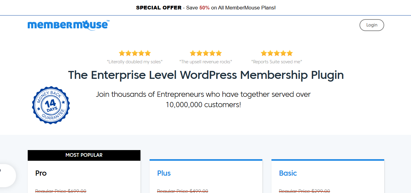 MemberMouse product screenshot