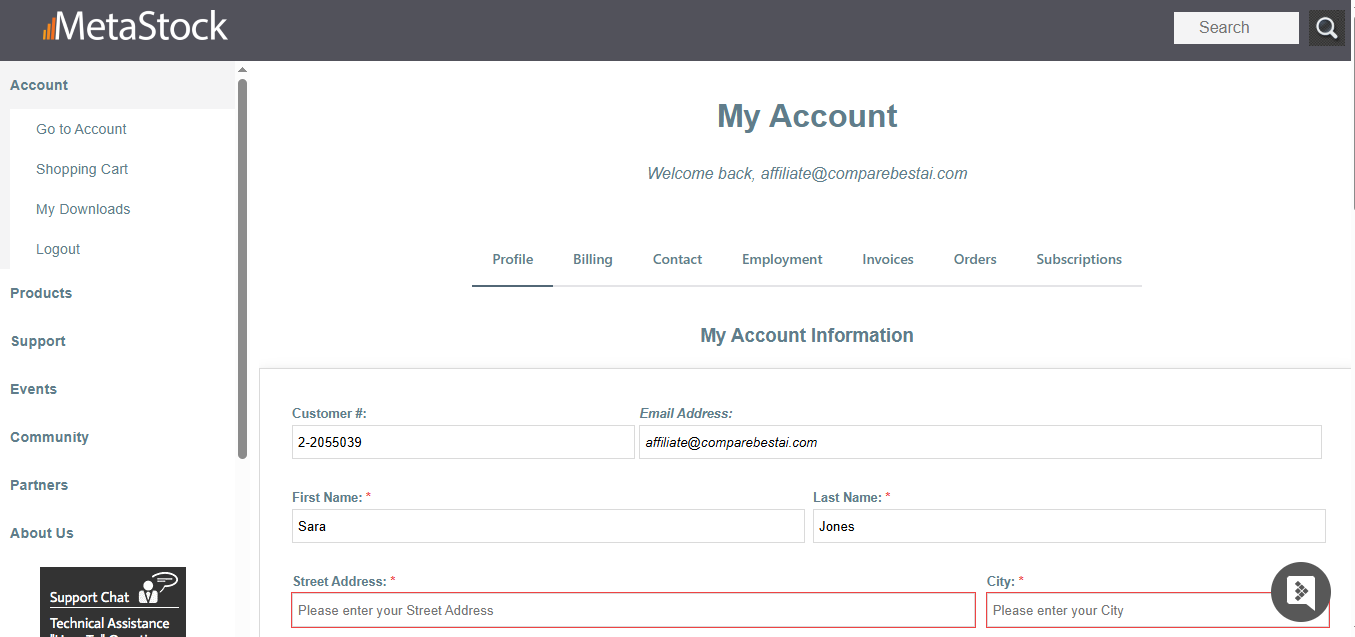 MetaStock product screenshot