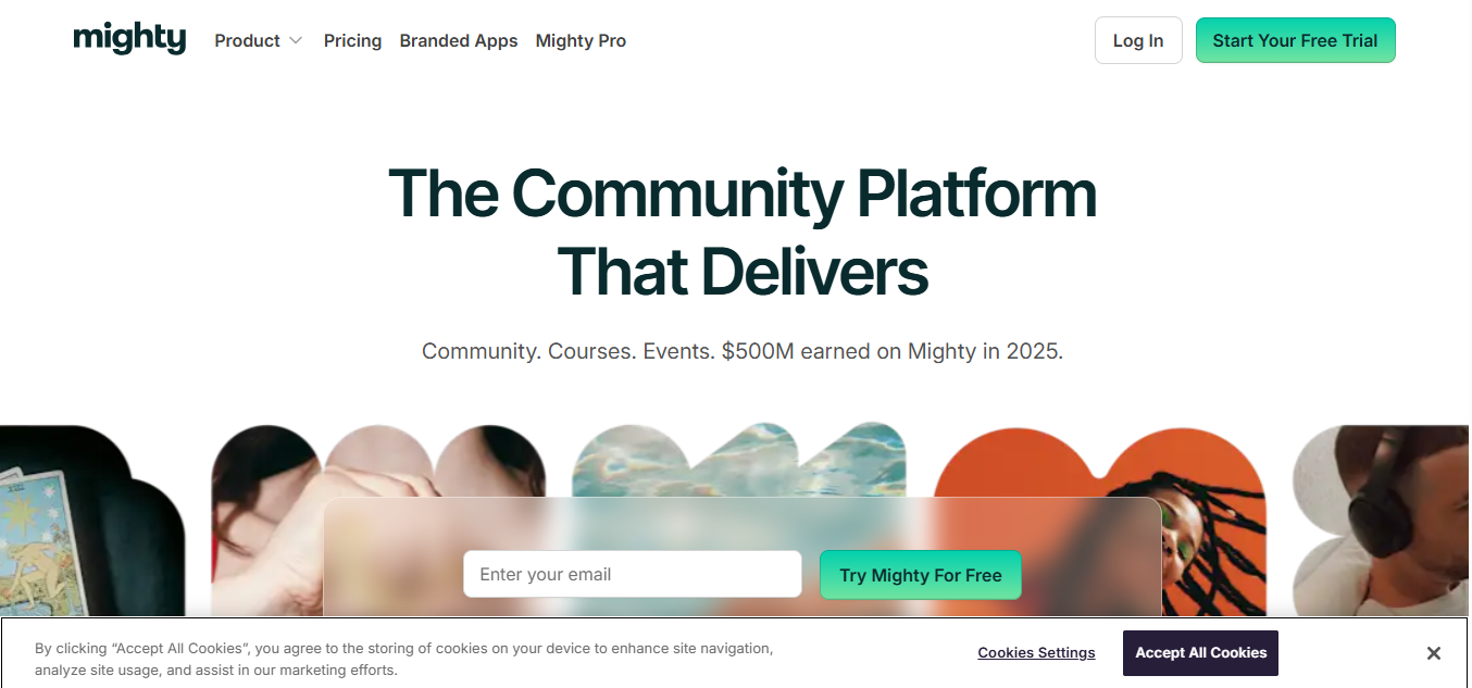 Mighty Networks product screenshot