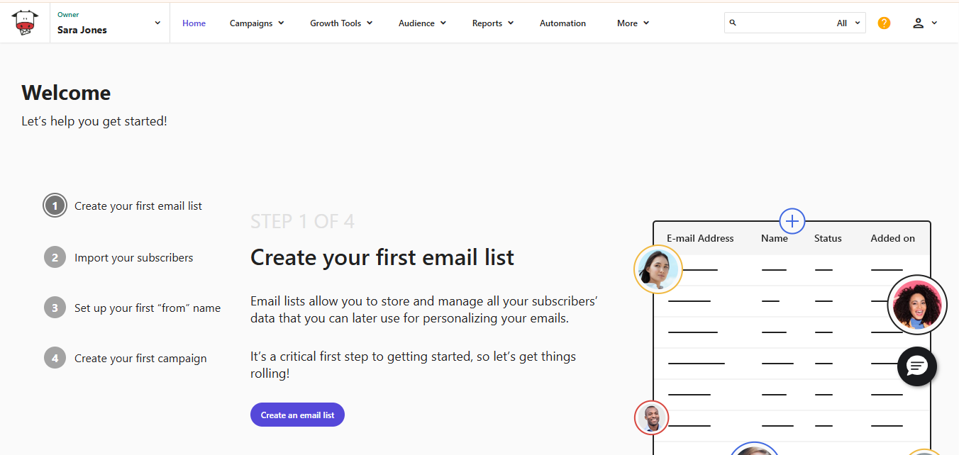 Moosend (AI) product screenshot