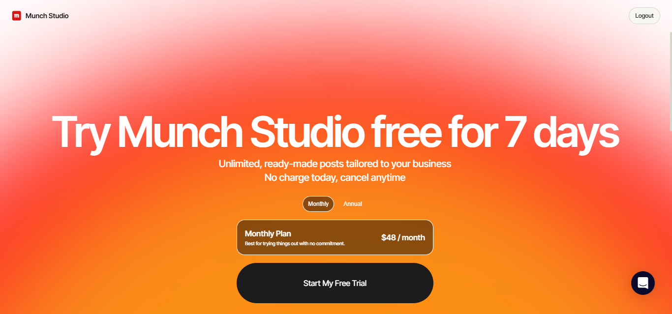 Munch (AI) product screenshot
