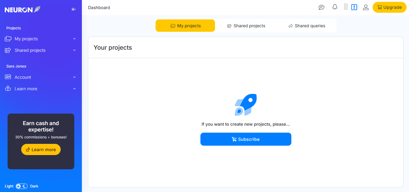 NeuronWriter product screenshot